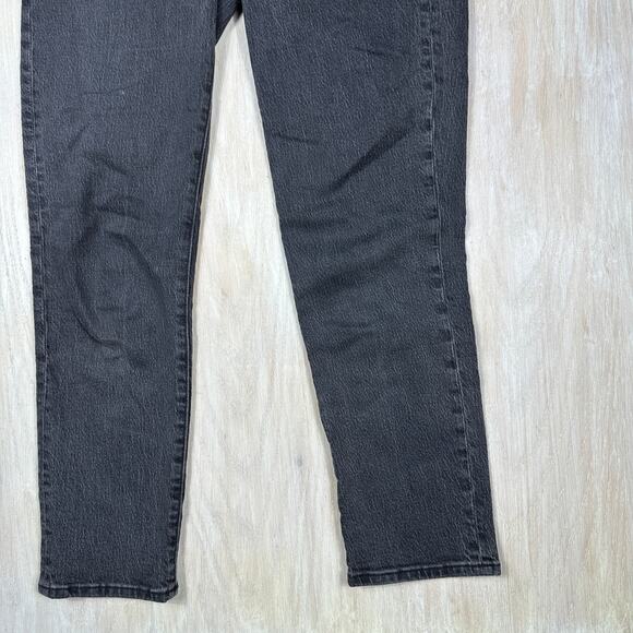 Madewell The Perfect Vintage Jean Black High Rise Straight Leg Classic Denim 27 - Picture 4 of 15